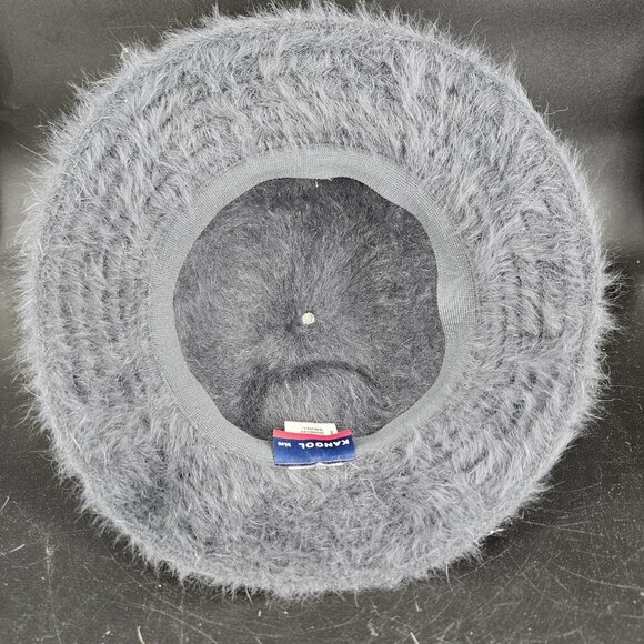 Kangol Hat Cap Furgora Casual Fitted Mens Small Gray Fuzzy Angora Bucket Cloche - Picture 8 of 12